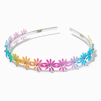 Claire's Club Rainbow Flower Metal Headband