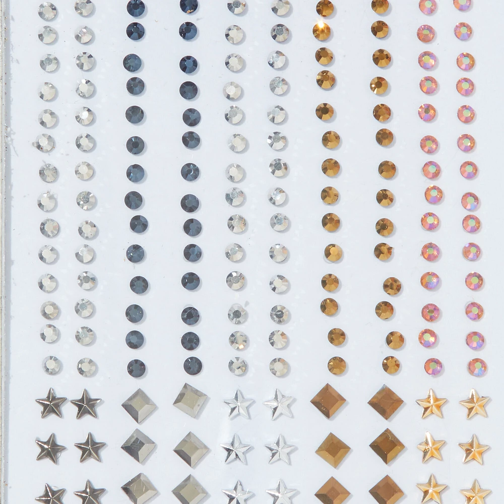 Mixed Metal Metallic Shapes Skin Gems Mega Set