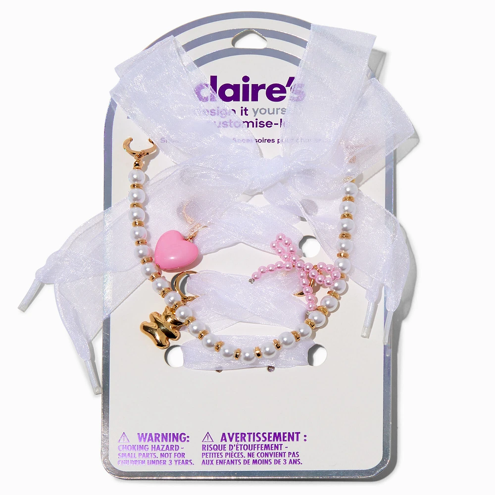 DIY Pretty Pearl Beaded Shoelace Charm Kit