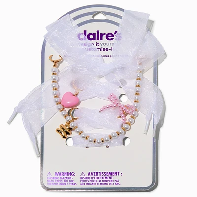 DIY Pretty Pearl Beaded Shoelace Charm Kit