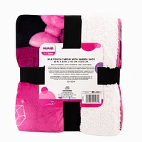 Disney Minnie Mouse Oversized Silk Touch Sherpa Throw Blanket (ds)