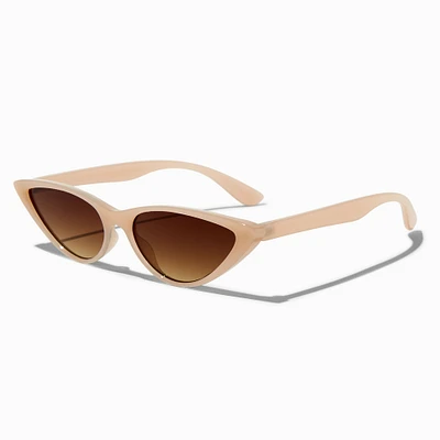 Slim Nude Cat Eye Sunglasses