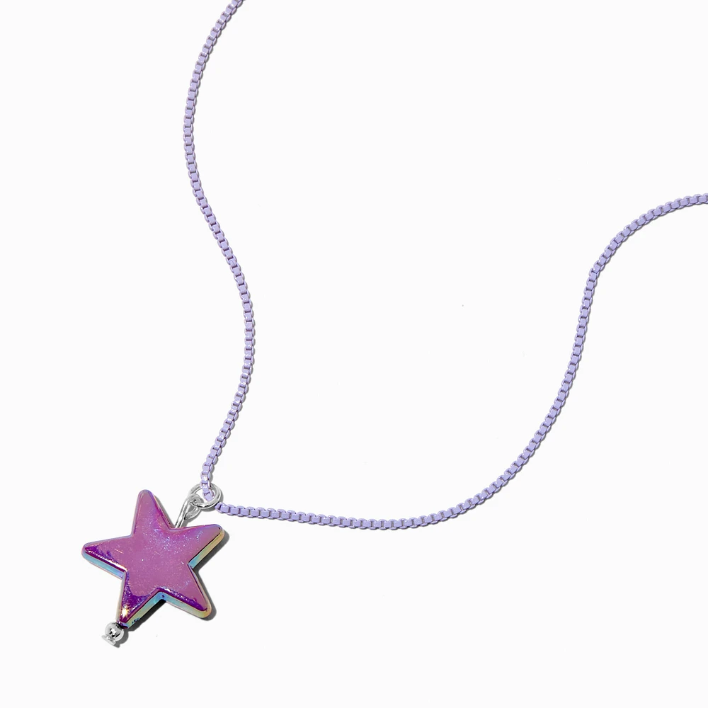 Purple Star Pendant Necklace