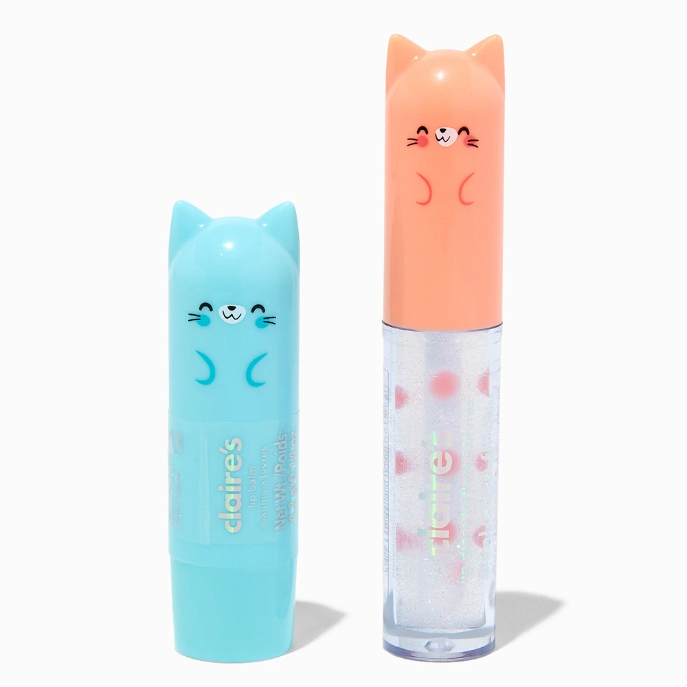 Cat Lip Gloss & Balm Set - 2 Pack