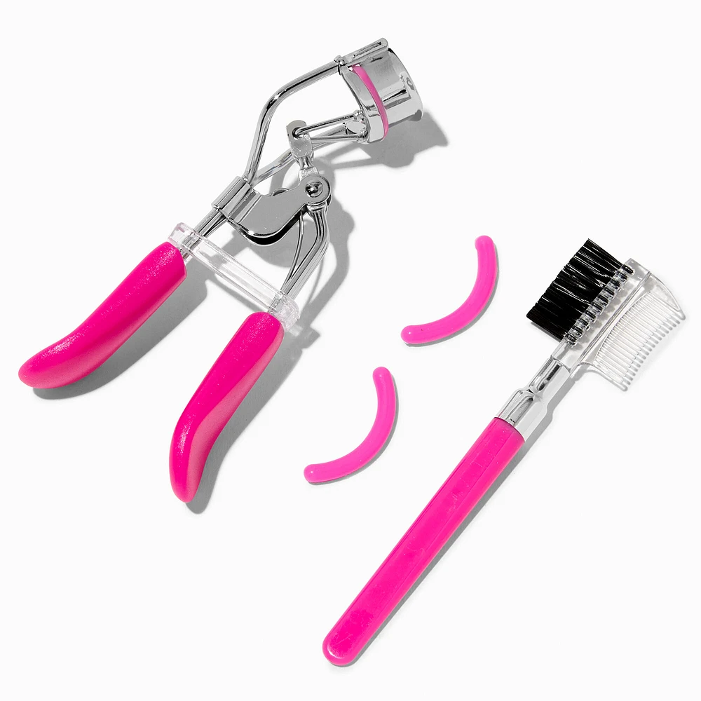 Pink Eyelash Curler Ornament Set - 2 Pack