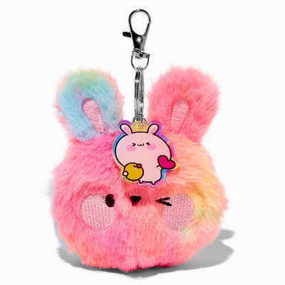 Tie Dye Bunny Plush Keychain