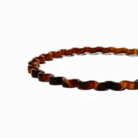 Shiny & Matte Tortoiseshell Zig Zag Headbands - 2 Pack