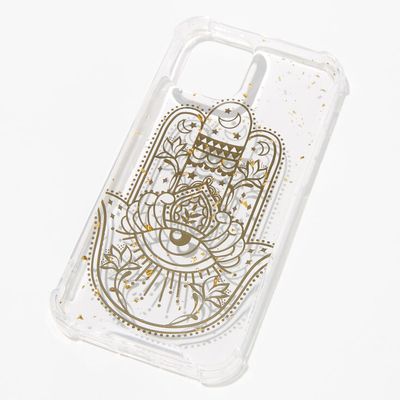 Gold Hamsa Hand Clear Phone Case - Fits iPhone® 12/12 Pro