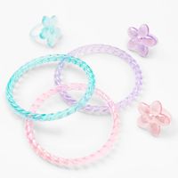 Claire's Club Pastel Flowers Jewelry Set - 9 Pack