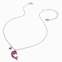 Best Friends Glittery Dolphin Pendant Necklaces - 2 Pack