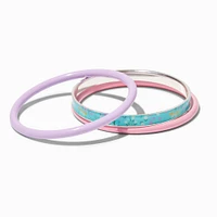 Claire's Club Glitter Bangle Bracelets - 3 Pack