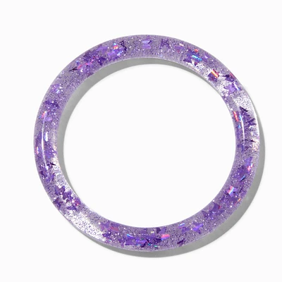 Claire's Club Purple Bangle Bracelet