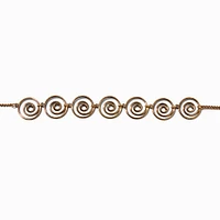 Gold-tone Swirl Choker Necklace