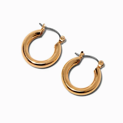 Gold-tone 20mm Tube Hoop Earrings