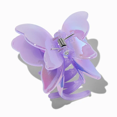 Purple Iridescent Butterfly Hair Claw