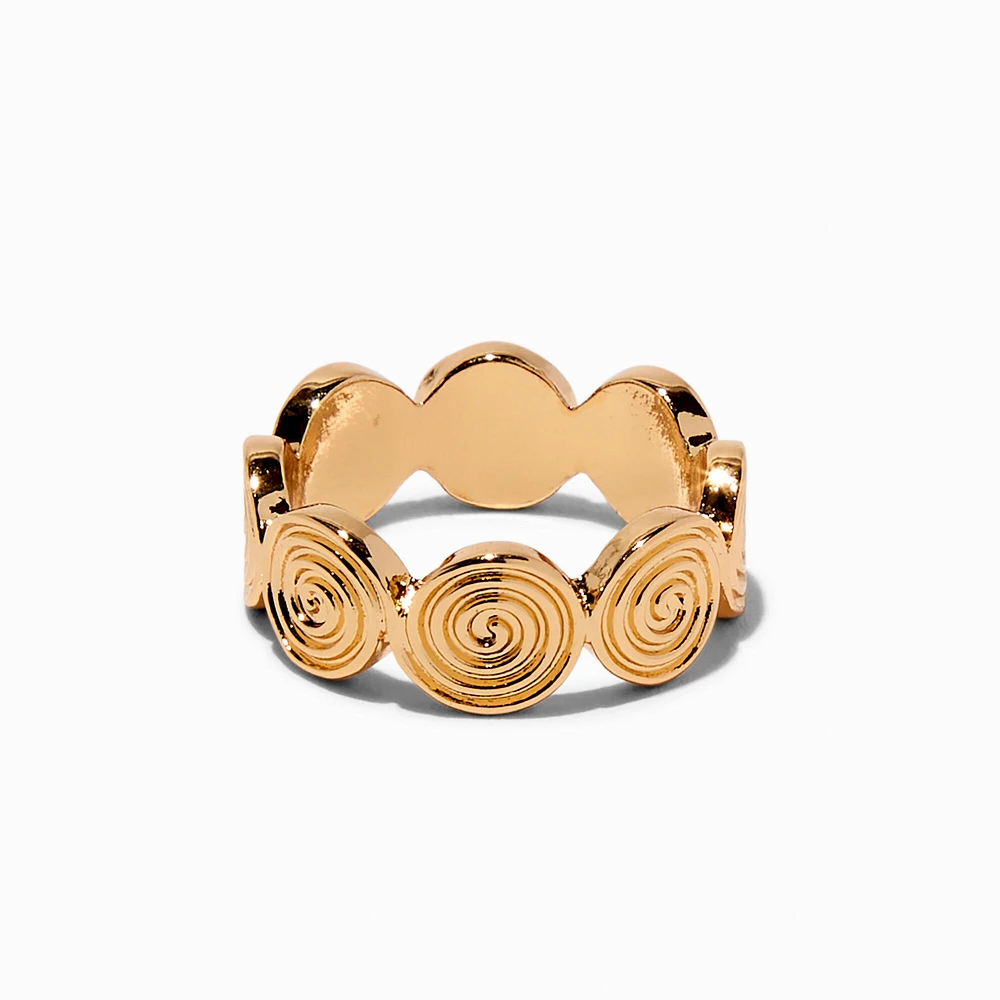 Gold-tone Swirl Ring
