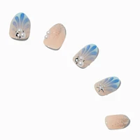 Claire's Club Seashell Stiletto Press On Vegan Faux Nail Set - 10 Pack