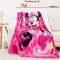 Disney Minnie Mouse Oversized Silk Touch Sherpa Throw Blanket (ds)