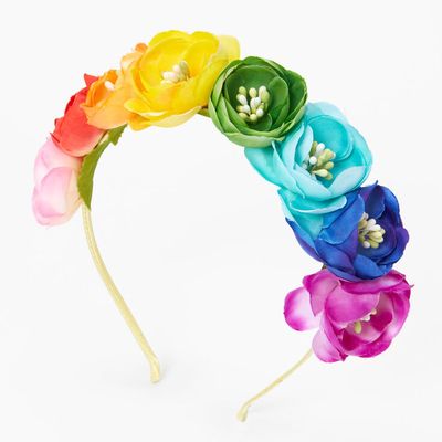 Rainbow Brights Flower Headband