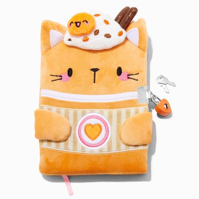 Pumpkin Spice Latte Cat Lock Diary