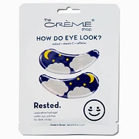 The Crème Shop® How Do I Look? Rested. Restorative Hydrogel Under Eye Patches - 2 Pack