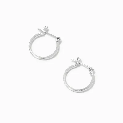 Silver 15MM Hoop Earrings