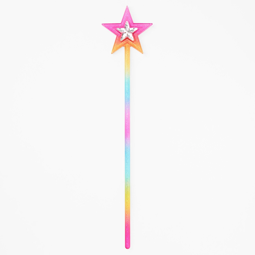 Claire's Club Rainbow Star Wand