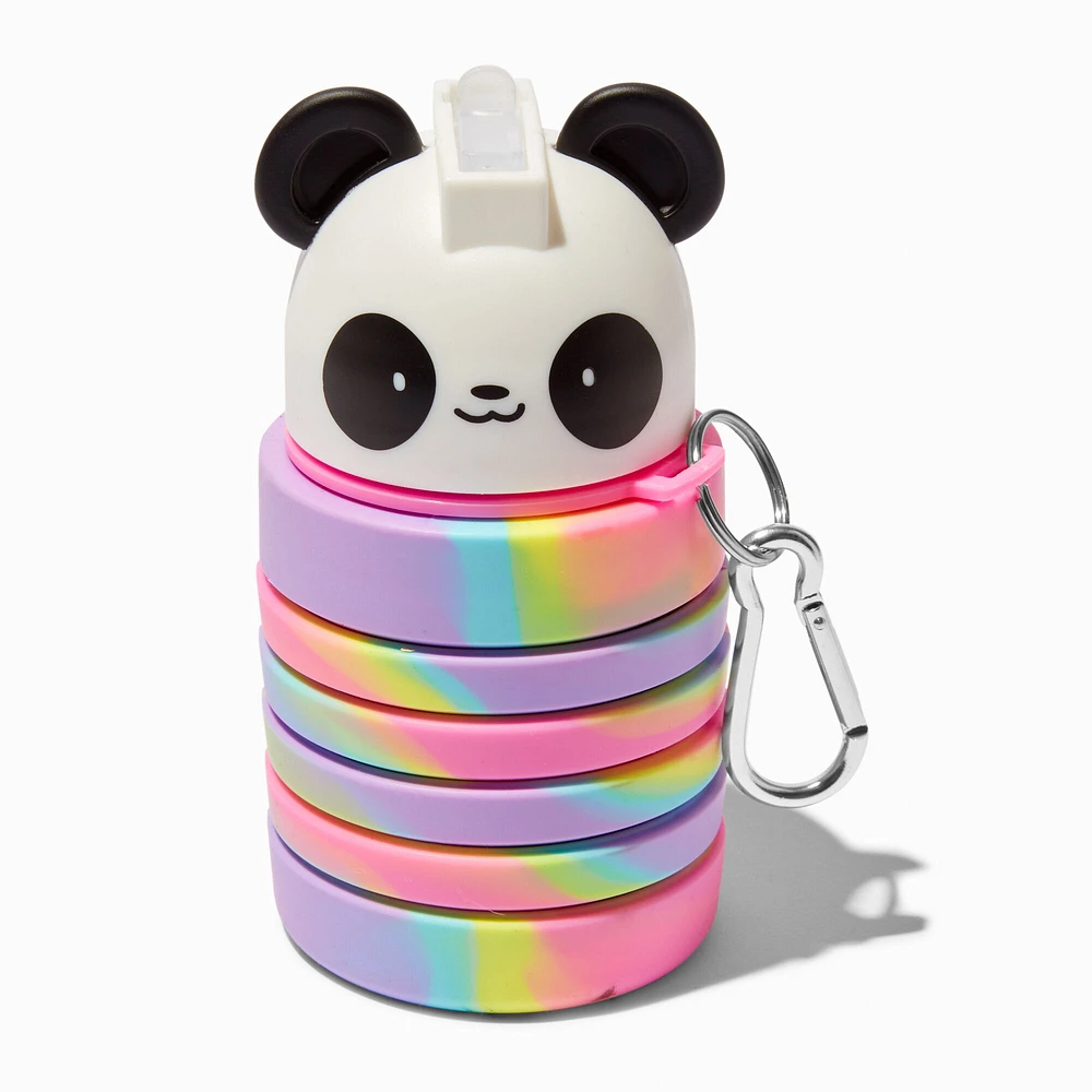 Collapsible Tie Dye Panda Water Bottle