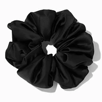 Giant Silky Black Hair Scrunchie