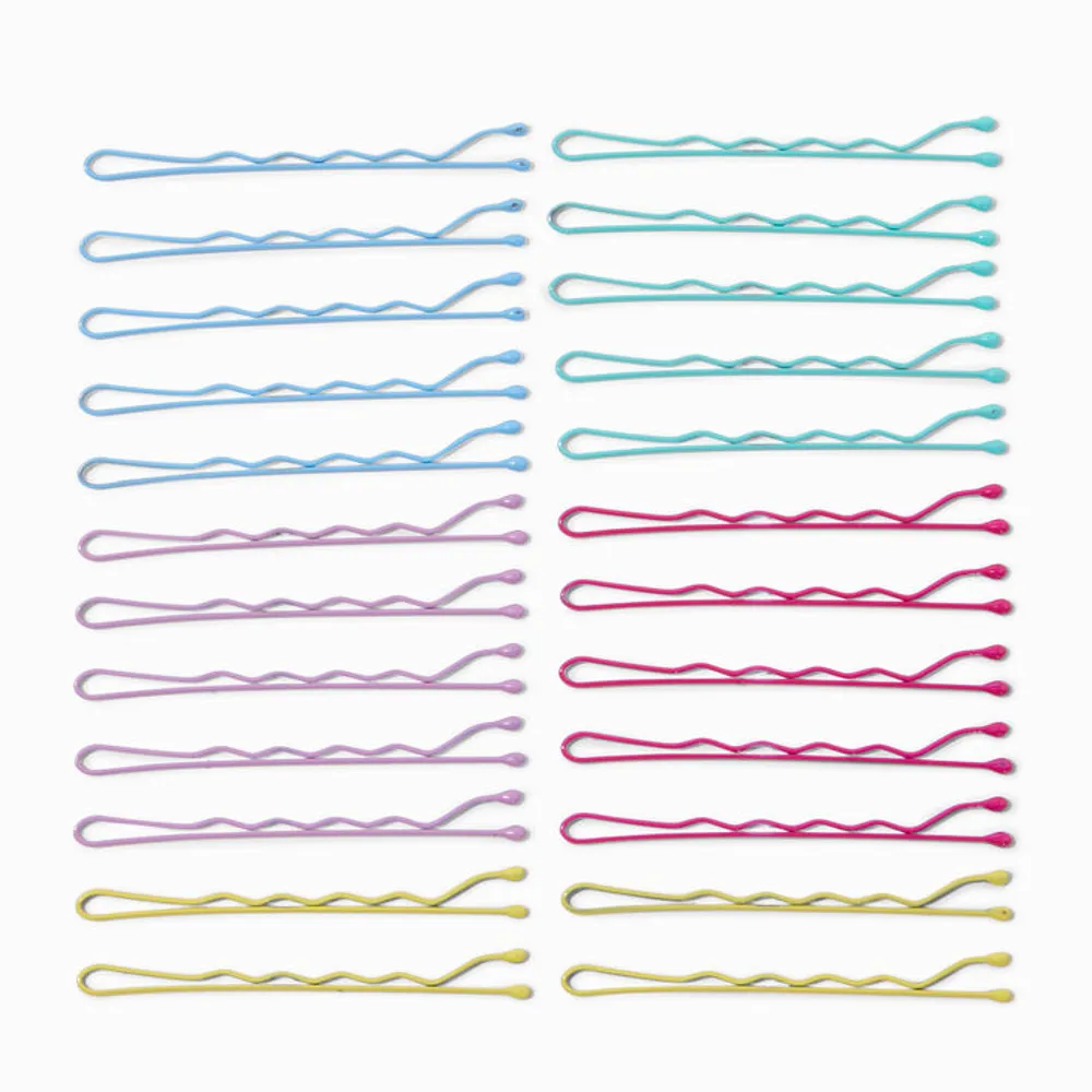 Bright Pastel Bobby Pins - 24 Pack