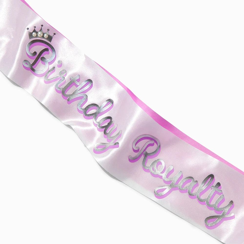 Pink "Birthday Royalty" Sash