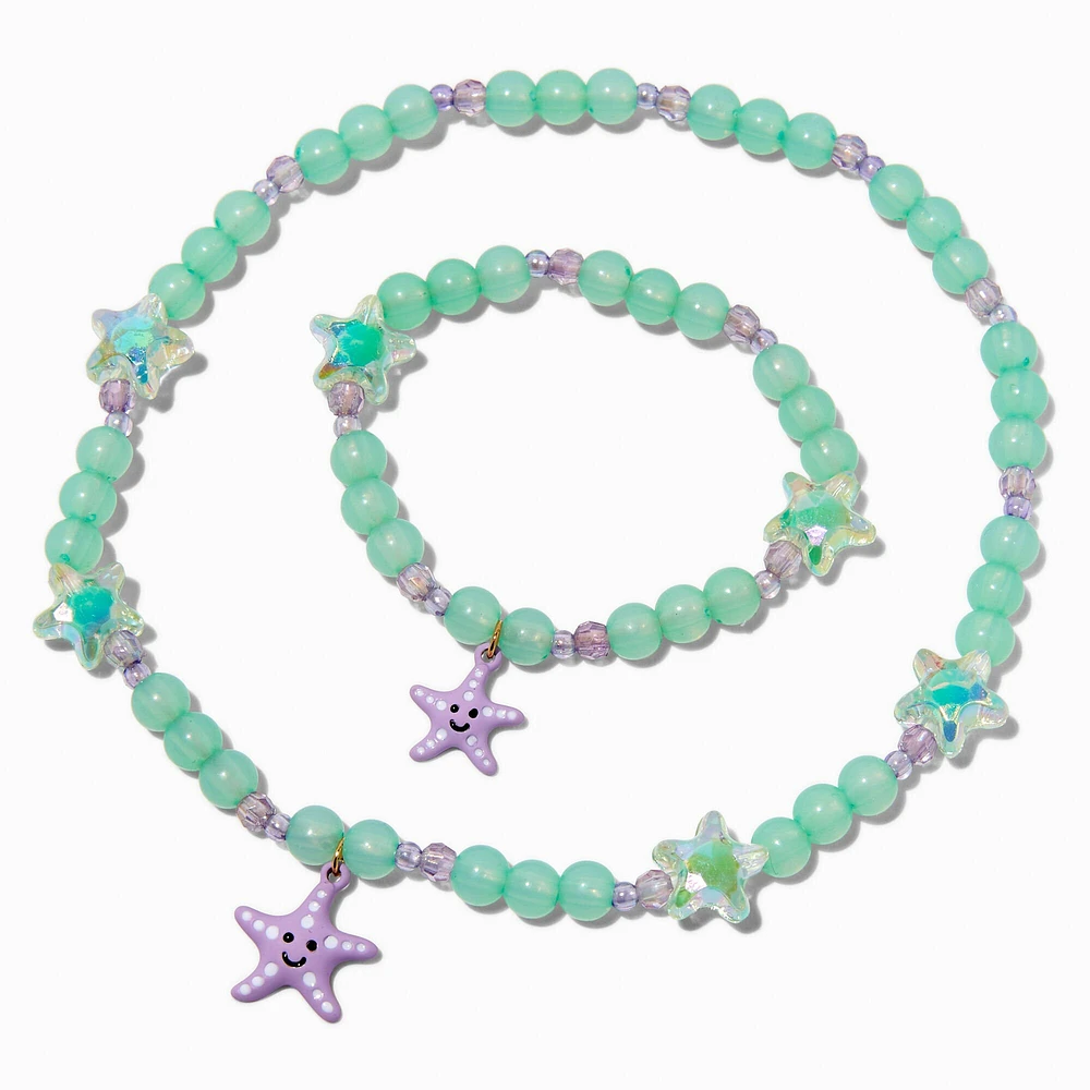 Claire's Club Starfish Beaded Jewelry Set - 2 Pack