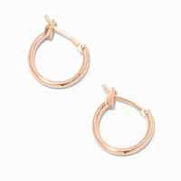C LUXE by Claire's 18k Rose Gold Plated 14MM Hoop Earrings