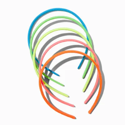 Claire's Club Neon Rope Plastic Headbands - 5 Pack