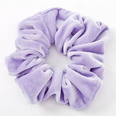 Medium Periwinkle Velvet Hair Scrunchie