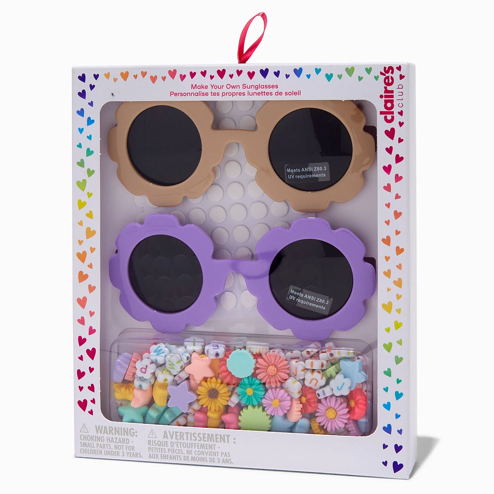 Claire's Club Do-It-Yourself Purple & Tan Sunglasses Kit - 2 Pack