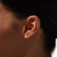 Gold Cottagecore Stud Earrings - 9 Pack