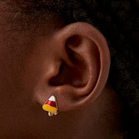 Candy Corn Clip-On Stud Earrings