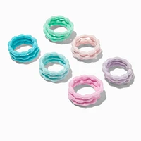 Claire's Club Mermaid Bubble Mini Hair Ties - 18 Pack