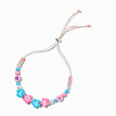 Love Beaded Adjustable Bracelet