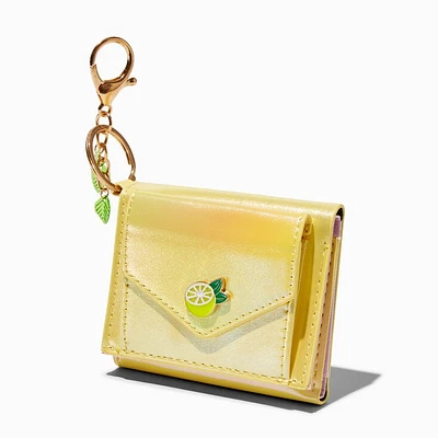 Squeeze the Day Lemon Holographic Trifold Wallet