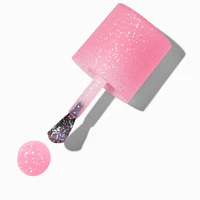 Matte Effect Vegan Nail Polish - Hot Pink Glitter