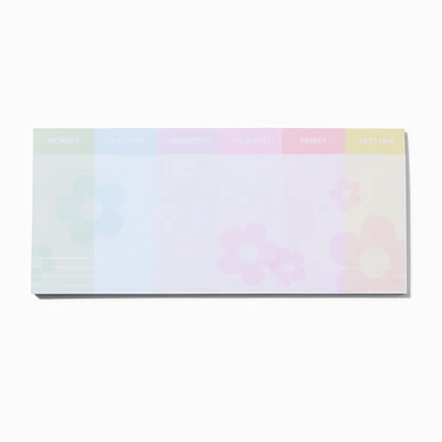 Pastel Daisy Tear-Off Weekly Planner