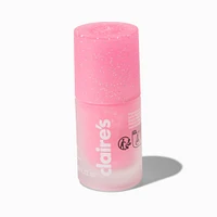 Matte Effect Vegan Nail Polish - Hot Pink Glitter