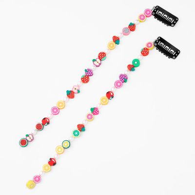 Fruit Faux Hair Beads - 2 Pack