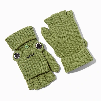 Green Frog Convertible Gloves