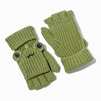 Green Frog Convertible Gloves