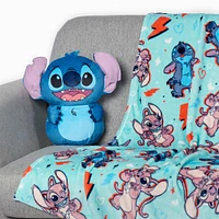 Disney Lilo & Stitch ''Squeezy Stitch'' Silk Touch Throw Blanket & Hugger Set (ds)