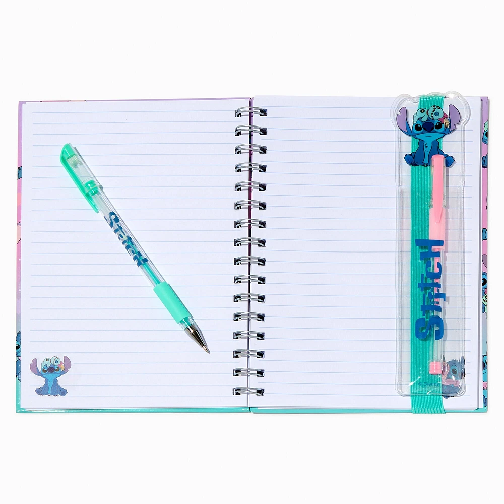 Disney Stitch Claire's Exclusive BFF Pen Set & Spiral Notebook