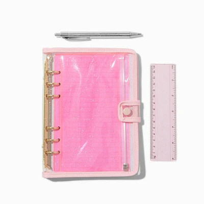 Glitter Clear Spiral Notebook Set